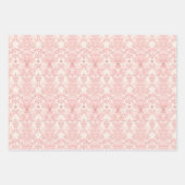 roze kerstinpakpapier inpakpapier vel (Voorkant)