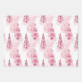 Roze kerstinpakpapier voor geschenken inpakpapier vel (Voorkant 2)