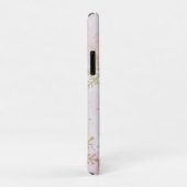 Roze Kerstkabouter Goud Sneeuwvlokken Case-Mate iPhone Case (Achterkant/rechts)