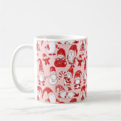 Roze Kerstkabouter & Peperkoek Patroon Koffiemok (Links)