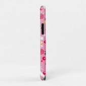 Roze Kerstkat Case-Mate iPhone Case (Achterkant/rechts)