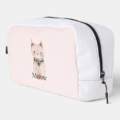 Roze Kerstkat met Blos Toilettasje (Rechterhoek)