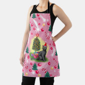 Roze Kerstkat Schort (Insitu)