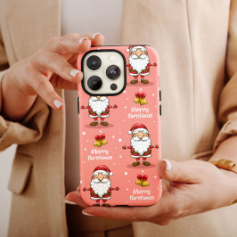 Roze kerstkerstkerstkerstman Clara iPhone Case Mat