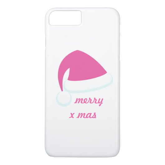 Roze kerstkerstman — iPhone 7 Case-Mate iPhone Case (Achterkant)