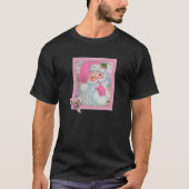 Roze kerstkerstrecorder T-shirt (Voorkant)