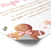 Roze Kerstkoekje Late Night Luiers Poster (Hoek)