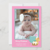 ROZE KERSTKOEKJES EN CACAO FEESTDAGENKAART (Voorkant)