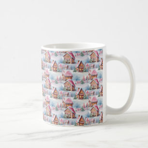 Roze kerstkoffie-Mok Koffiemok