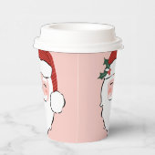 Roze kerstkopjes papieren bekers (Rechts)