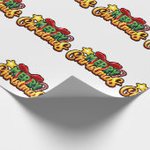 Roze Kerstkousen Plaid Xmas Kousen Cadeaupapier (Hoek)