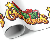 Roze Kerstkousen Plaid Xmas Kousen Cadeaupapier (Rol Hoek)