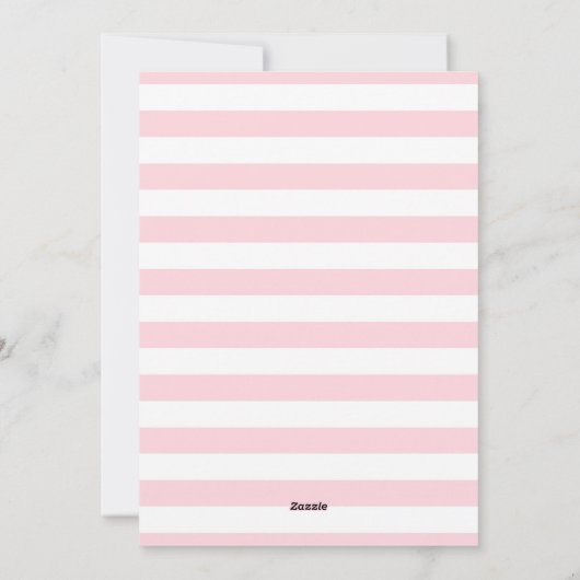 Roze Kerstkrans Kerst Waterverf Feestdagenkaart (Achterkant)