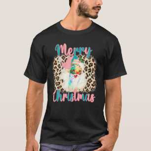 Roze kerstluier t-shirt