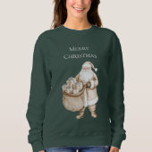 Roze Kerstman Auto Kerstmis Trui (Voorkant)