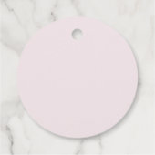 Roze kerstman bedankjes labels (Achterkant)