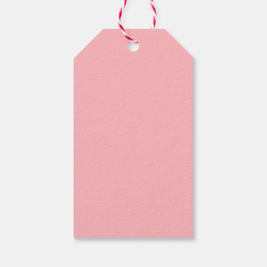  roze kerstman cadeaulabel (Achterkant)