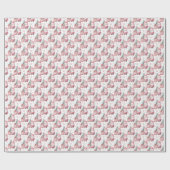 Roze Kerstman Cadeaus Cadeaupapier (Vlak)