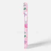 Roze Kerstman en Boom Naadloos Patroon Case-Mate iPhone Case (Achterkant / Links)