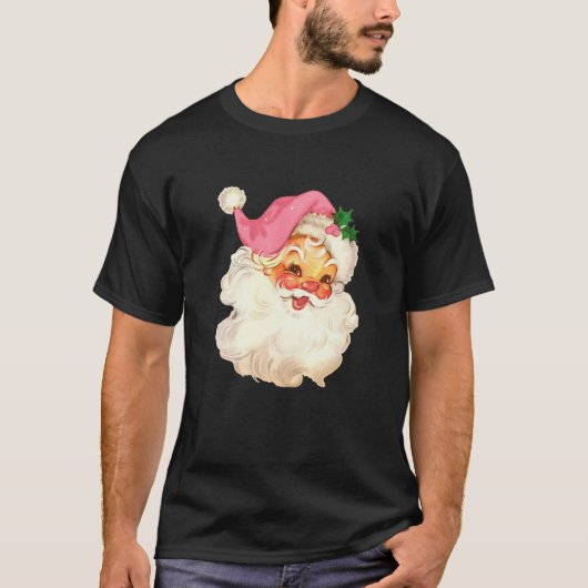 Roze kerstman, ik droomde van een roze Kerstmis T-shirt (Voorkant)