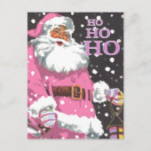 Roze Kerstman Kaart (Voorkant)