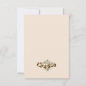 Roze Kerstman Kerst Victoriaans Stijl Bedankkaart (Achterkant)