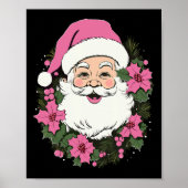  Roze Kerstman Kerstman Vrolijk Kerstfeest Vrouwen Poster (Voorkant)