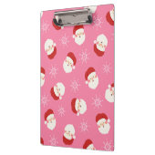 Roze kerstman klembord (Links)