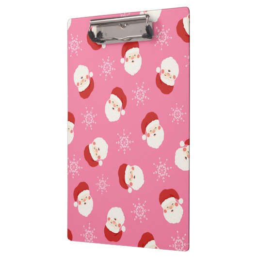 Roze kerstman klembord (Links)