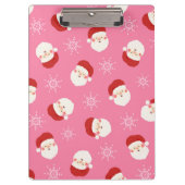 Roze kerstman klembord (Voorkant)