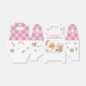 Roze Kerstman Koekje Kerstmis Verjaardag Bedankdoosjes (Uitgevouwen)