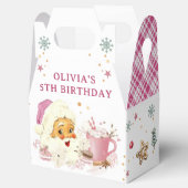 Roze Kerstman Koekje Kerstmis Verjaardag Bedankdoosjes (Geopend)