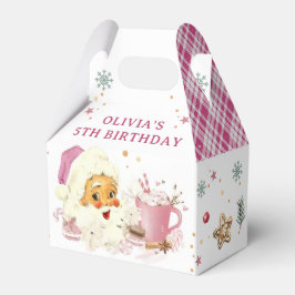 Roze Kerstman Koekje Kerstmis Verjaardag Bedankdoosjes