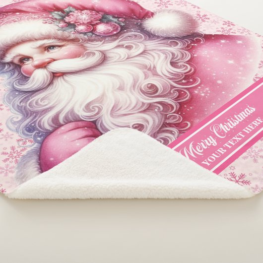Roze Kerstman Meisjes Deken Custom Pinkmas (3/4)