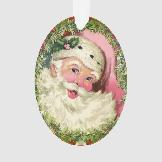  roze kerstman ornament (achterkant)