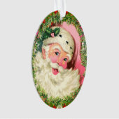 roze kerstman ornament (voorkant)