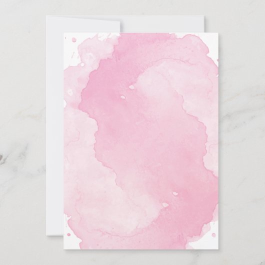 Roze Kerstman Party Uitnodiging (Achterkant)