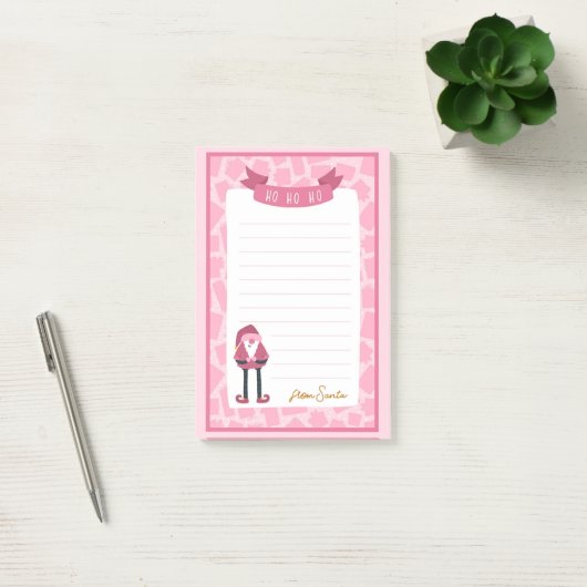 Roze Kerstman Post-It Notities Post-it® Notes (Kantoor)