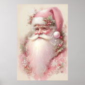 Roze Kerstman Poster (Voorkant)