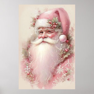 Roze Kerstman Poster