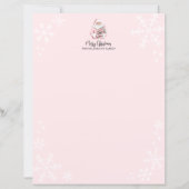 Roze Kerstman Prettig Kerst Papier (Voorkant)