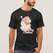  roze kerstman roze kerst kerst t-shirt (Voorkant)