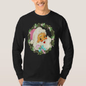  roze kerstman roze kerst t-shirt (Voorkant)