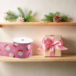 Roze Kerstman Satijnen Lint