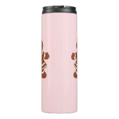 Roze Kerstman Thermosbeker (Achterkant)