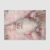  roze kerstman tissuepapier (Voorkant)