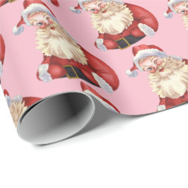  Roze Kerstman Verpakking Papieren Set Cadeaupapier