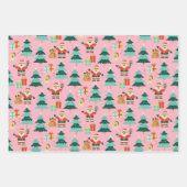 Roze Kerstman - Vibe Inpakpapier Vel (Voorkant 3)