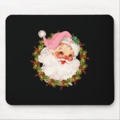  Roze Kerstman Vrolijke Kerstpyjama X Muismat (Voorkant)