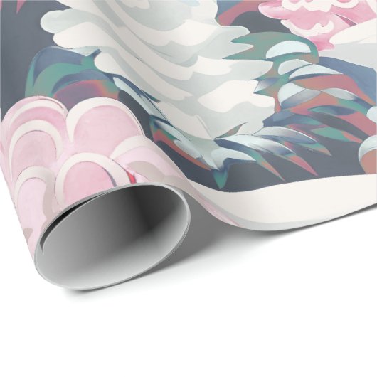 roze Kerstmis Cadeaupapier (Rol Hoek)